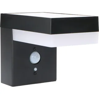 Solar-Wandleuchte 3,3 W 600 lm 2700 K IP44 Sensor Schwarz