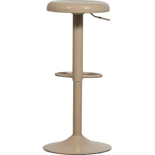 Barhocker WOOOD "ISAAC BARHOCKER METALL KUPFER", sand, B:39cm H:81cm T:39cm, Metall, Hocker, Barhocker, Der WOOOD Isaac Barstuhl bietet Höhenverstellung und Fußstütze