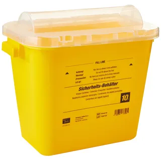 Teqler Abwurfbehälter, 10 l, Gelb