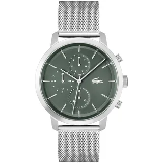 Lacoste Replay Collection analoge Multifunktions-Quarzuhr für Herren mit Edelstahl- oder Lederarmband