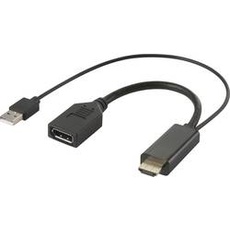 Bild RF-4777274 HDMI / DisplayPort Adapter [1x HDMI-Stecker, USB 2.0 Stecker A - 1x DisplayPort