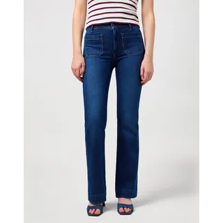 Wrangler Flare Jeans, Dark Wash, 30W / 32L EU