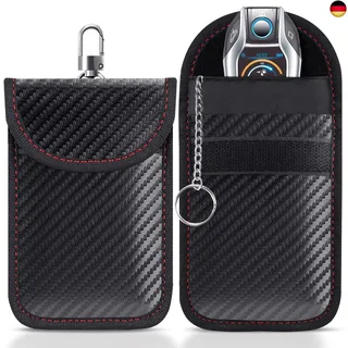 Lanpard Keyless Go Schutz Autoschlüssel Schutz Keyless Hülle 2 Pack Rfid Funkschlüssel Abschirmung Schlüsseltasche Schlüsseletui Schlüsselmäppchen Car Key Safe