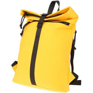 Kleiner Damen Roll up Rucksack Plane Tasche Fahrradrucksack Kurier Rollup Bag Gelb - Gelb
