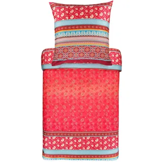 Bassetti Bettwäsche Set, Baumwolle, ROT, 200X200