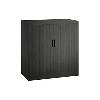 CP Omnispace Rollladenschrank schwarzgrau 2 Fachböden 100,0 x 42,0 x 103,0 cm