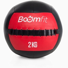 BOOMFIT Unisex-Erwachsene Wall Ball 2Kg Wandball, Black, One Size