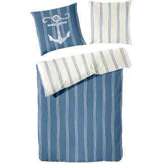 Primera Bettwäsche »Renforce-Bettwäsche Anchor« 2 Stk. tlg. mit Streifen Primera Grün B/L: cm x cm