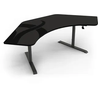Arozzi Arena Angelo Gaming-Schreibtisch Gunmetal PC / PS3