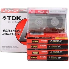 TDK Virgin Cassette Audio 5 Stück x D-60 60 Minuten