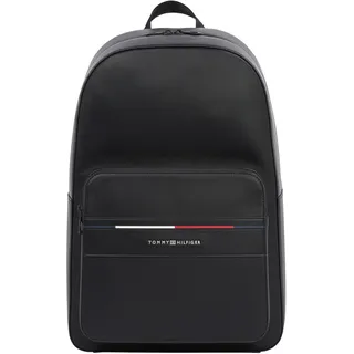 Tommy Hilfiger Herren Rucksack FOUNDATION mit Logo, schwarz (Black), Einheitsgröße