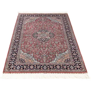 morgenland Orientteppich »Hereke - 152 x 91 cm - dunkelrot«, rechteckig, 3 mm Höhe, Wohnzimmer, Handgeknüpft, Einzelstück mit Zertifikat, rot