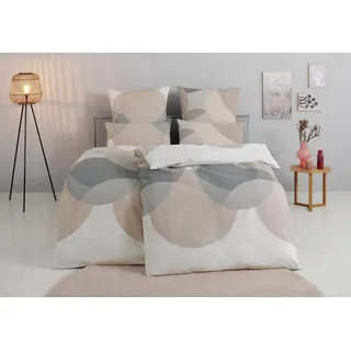 BIERBAUM Carla geometrisch Beige 155 x 220 cm + 2 x 40 x 80 cm