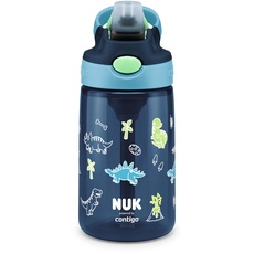 Bild By Contigo Easy Straw Cup | Trinkflasche mit Trinkhalm für Kinder (ab 4 Jahren) | Hergestellt aus strapazierfähigem Tritan | BPA-frei | spülmaschinenfest | 420 ml | Dinosaurier