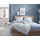 Greta Gestreift Baumwolle Blau 135 x 200 cm + 2 x 80 x 80 cm