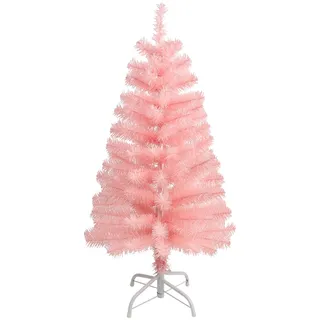 CCINEE Künstlicher Weihnachtsbaum, 91 cm, rosa Tischaufklappbarer Weihnachtsbaum mit Metallständer, 130 Zweigspitzen, Mini-Baum für Weihnachten, Partyzubehör, Heimdekoration und Innendekoration