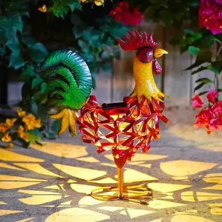 Metallische Gartenwasserhähne mit Solarlampen Außen-Tuindekoration Wetterfest: Wasserhähne Figuren mit Solar-Energie Lichtkette dekorative Skulptur lustige Geschenke für Männer/Frauen/Mütter