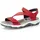 Riemchensandalen Damen Rot 42