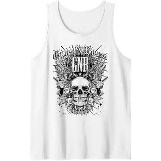 Guns N' Roses Offizielle Zerstörung Tank Top, Herren, Weiß, XL