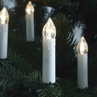 LED-Lichterkette 20St Weihnachten Christbaumschmuck Tannenbaum Kerzen Dekoration