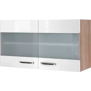 Flex-Well Hängeschrank Valero 100 x 55 x 0 cm Hochglanz Weiß