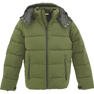 28140 S. Oliver, ,  Herren Winterjacke Parka Steppjacke Anorak, warm wattierte Steppjacke, olive, XL - Grün