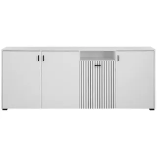 Home Affaire Hudson 200 x 80 x 42 cm schwarz-weiß