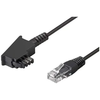 goobay 51233 Telefonkabel 3 m Schwarz
