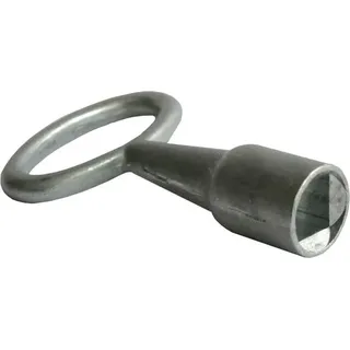 ZÜRN 50000300 Schlüssel für Bayrische Kamintür, grausilber