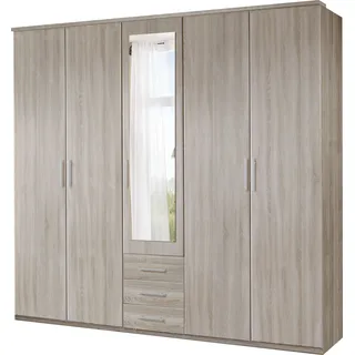 WIMEX Kleiderschrank Ben 225 x 210 x 58 cm Braun/Beige
