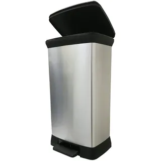 Curver Deco Bin 50 l Silber
