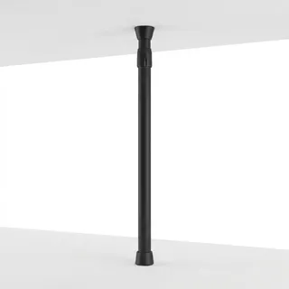 Relaxdays Duschvorhangstange 150–280 cm schwarz
