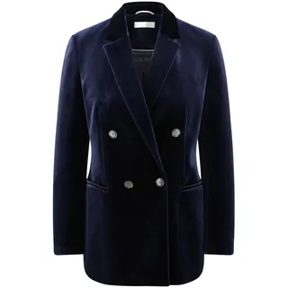 Samt-Blazer Fadenmeister Berlin blau