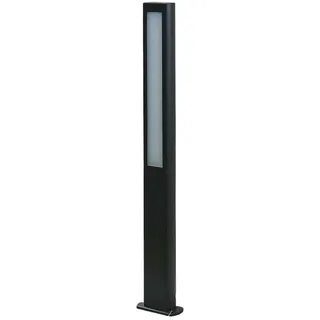 Lucande LED Wegeleuchte Aluminium, Pollerleuchte eckig anthrazit Außenleuchte warmweiß 3.000 K IP 54 Leuchtmittel Wegebeleuchtung aussen Garten Hof Einfahrt Garage