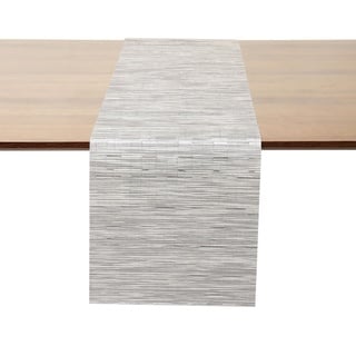 Myir JUN Tischläufer, Tischläufer Modern Tischläufer Abwaschbar Tischläufer Outdoor Wärmeisoliertes PVC für Häuser, Restaurants, Hotels usw. 30 x 140 cm (Silber)