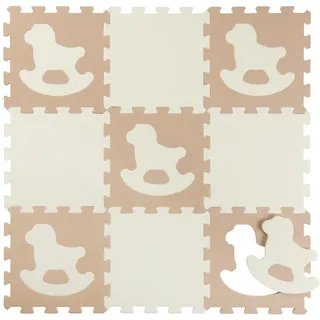 My Baby Lou Bodenpuzzle , Weiß, Beige , Kunststoff , 30x30x1 cm , EN 71, Ce , Babymöbel & Kindermöbel, Babyzimmer, Kinderzimmer Deko