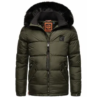 Stone Harbour Herren warme Winter Jacke Steppjacke Outdoor Parka Mantel Zarlaan Olive Gr. 54 - XXL - Olive