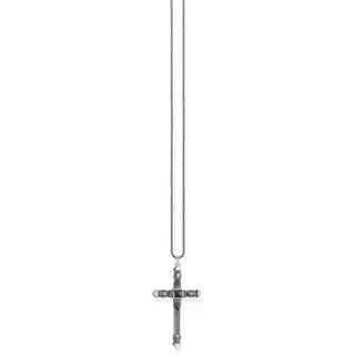 THOMAS SABO Kette Kreuz 925 Sterlingsilber, Geschwärzt