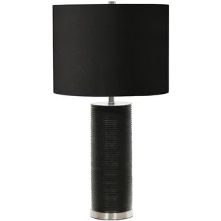 Tischlampe LEILA Schwarz Porzellan h:65cm Bodenlampe Wohnzimmer Schlafzimmer