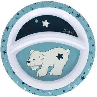 Sterntaler Baby Unisex Teller Baby Kinderteller Eisbär Elia - Babyteller Saugnapf, Kinderteller, Babyteller - dunkeltürkis