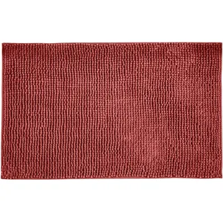Allstar Badematte Chenille, waschbar, Anti-Rutsch Matte für einen sicheren Stand im Badezimmer, weicher Hochflor Badteppich aus 100% Polyester, schnelltrocknend und hygienisch, 50 x 80 cm, Gelb
