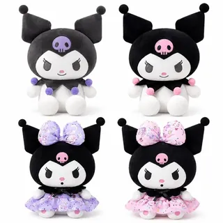 Wiztex Sanrio Kuromi 23 cm Kuscheltiere My Melody Plüschtier-Set 4-teilig Kawaii-set Stofftier Geschenk - Bunt