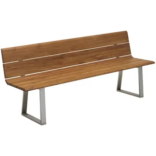 Niehoff Nova 200 x 52 x 89 cm edelstahl/teak gebürstet