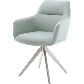 DeLife Pejo-Flex Stripes Mint Kreuzgestell kantig Edelstahl 180° drehbar,