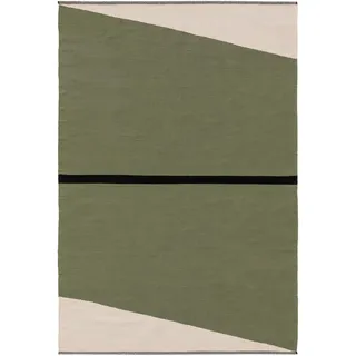 benuta Pop Baumwollteppich Lenny Grün 60x100 cm , Textil , Abstrakt , Rechteckig , 60x100 cm , Gots , für Fußbodenheizung geeignet , Teppiche und Böden, Teppiche