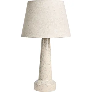 BELIANI Tischlampe Hellbeige Keramik mit Kunstleinen Stoffschirm Moderner Stil Wohnzimmer Schlafzimmer Flur - Beige, Blau