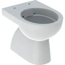 Keramag Renova Stand-WC Tiefspüler, Abgang vertikal, teilgeschlossene Form, Rimfree, Farbe: Weiß