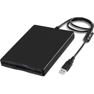 Gugxiom 3,5-Zoll-USB-Diskettenleser, Tragbares Externes Diskettenlaufwerk, USB-Diskettenlaufwerk, für PC Windows 10/7 Vista/8 / XP/ME / 2000 / SE / 98, für Laptop und Desktop-Computer