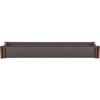 Hochbeet G21 Crop 183 x 68 x 27, WPC, Ebenholz - Braun
