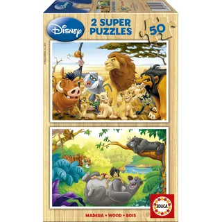 Educa Animal Friends 2x50 Holz